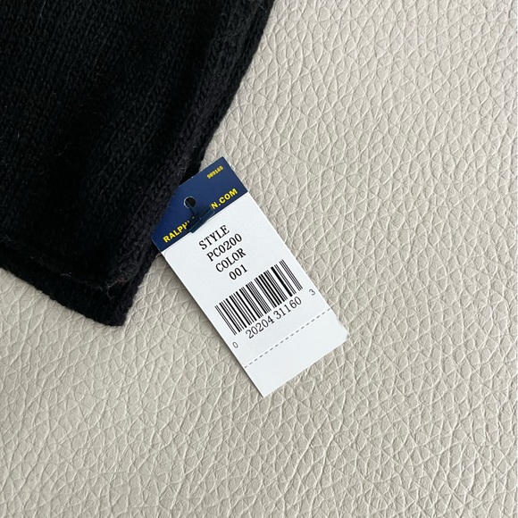 NWT - Polo Ralph Lauren Wool Blended Long Scarf - Polo Bear - Picture 4 of 4